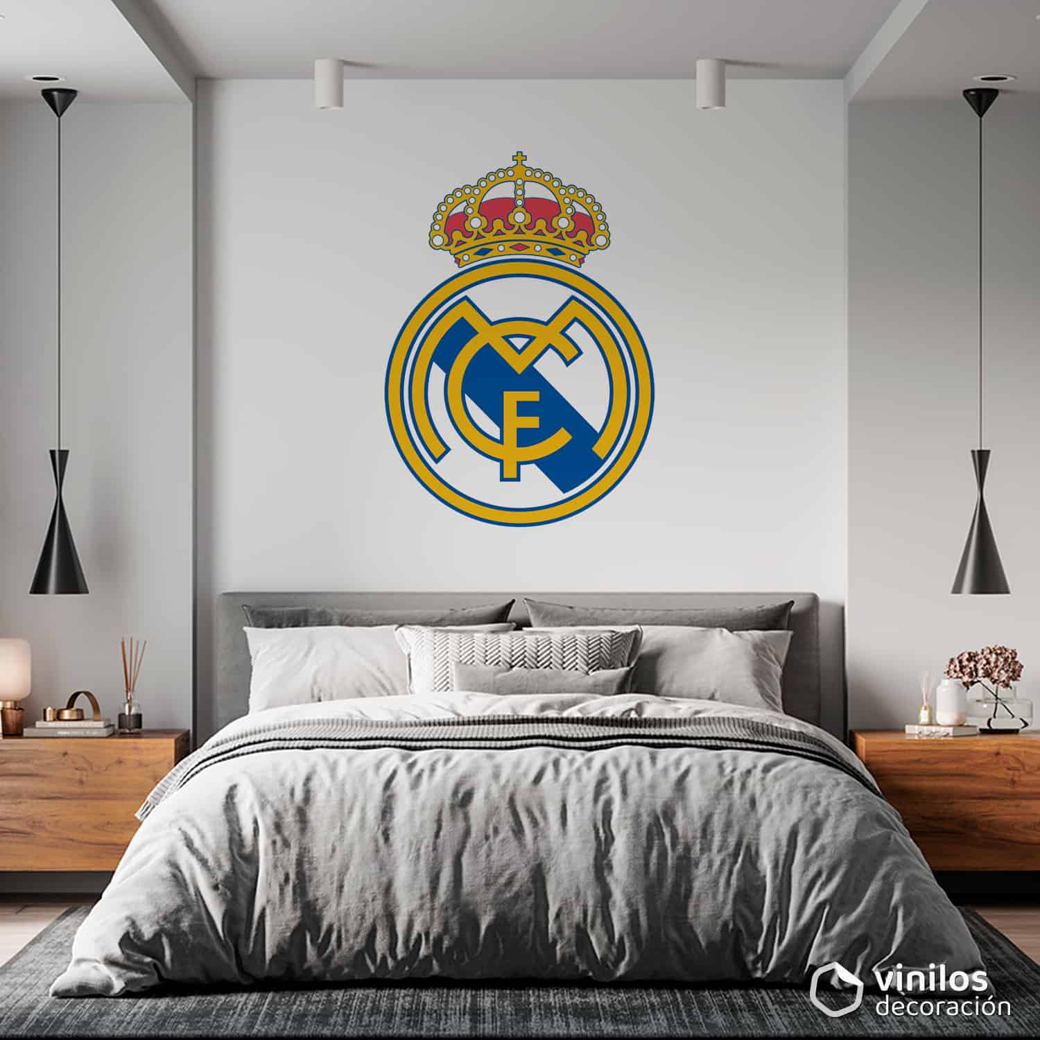 Vinilo decorativo del escudo del Real Madrid
